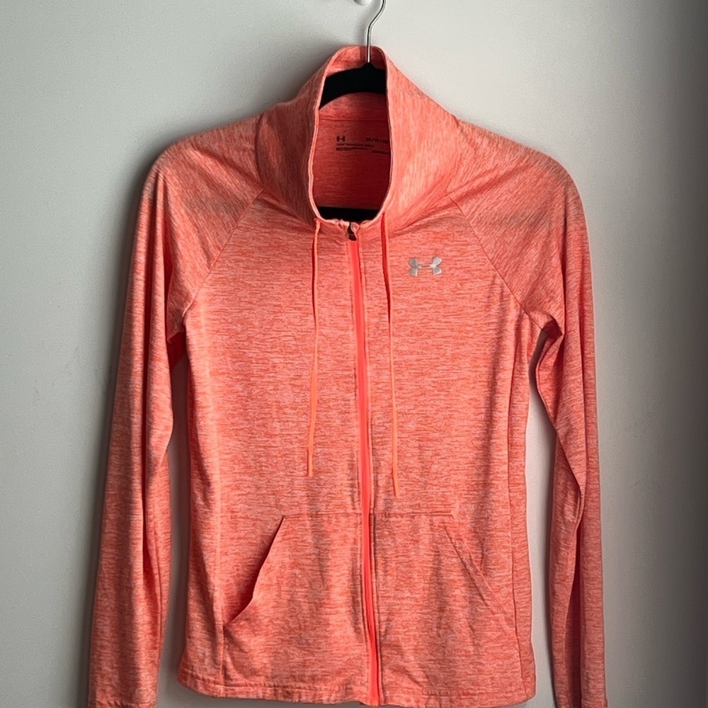 Under Armour Orange Full-zip HEATGEAR jacket - XS - Picture 8 of 12